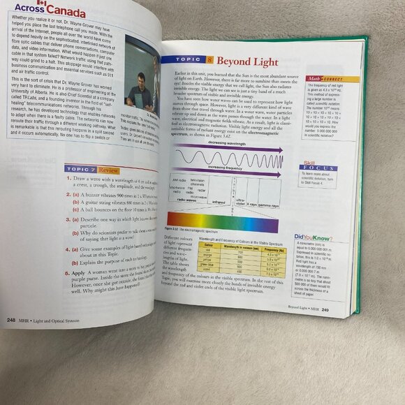 2001 SCIENCE FOCUS 8 Hardcover Book by McGraw Hill Ryerson - Picture 9 of 11